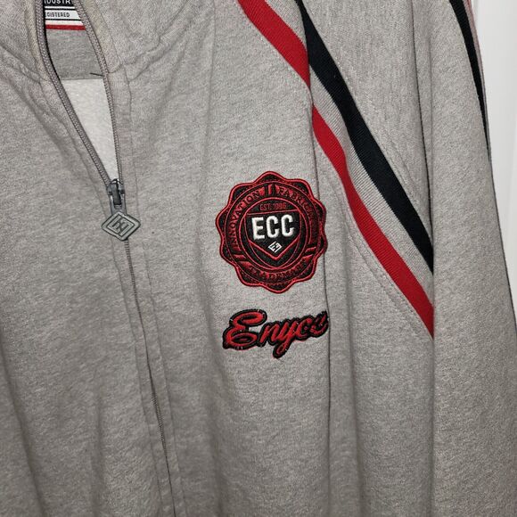 Enyce Heavyweight Track Full Zip Jacket Grey Lined Excellent Used Condition 3xl - Picture 14 of 16